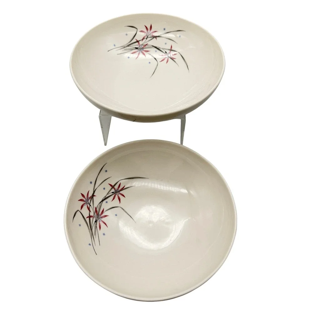 Syracuse China Flame Lily Bowls 8
